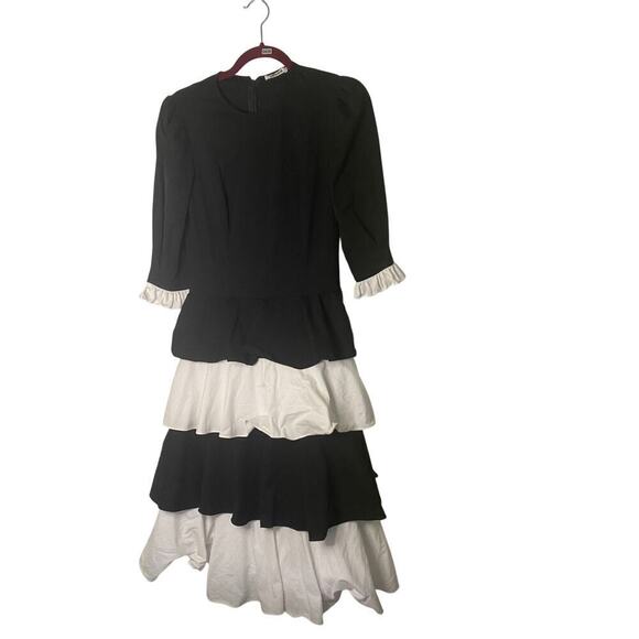 Batsheva Black and White Layer Dress - Picture 6 of 8